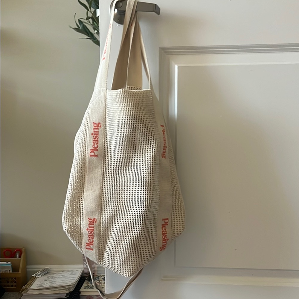 Pleasing Cream Tote Bag